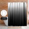 Americanflat 71x74 Ombre Black Shower Curtain - Water Resistant - Polyester Fabric